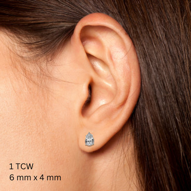 Pear Shape Studs (1TCW-6TCW)