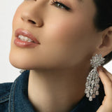 Cluster with Pear Waterfall Earring (38.5 TCW)