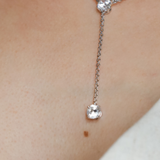 Lariat Style 2 stone Chain Pendant (2 TCW)