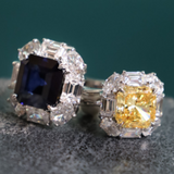 8ct Cushion Cut Ring (12 TCW) F1552-SAP-CZ-14KT