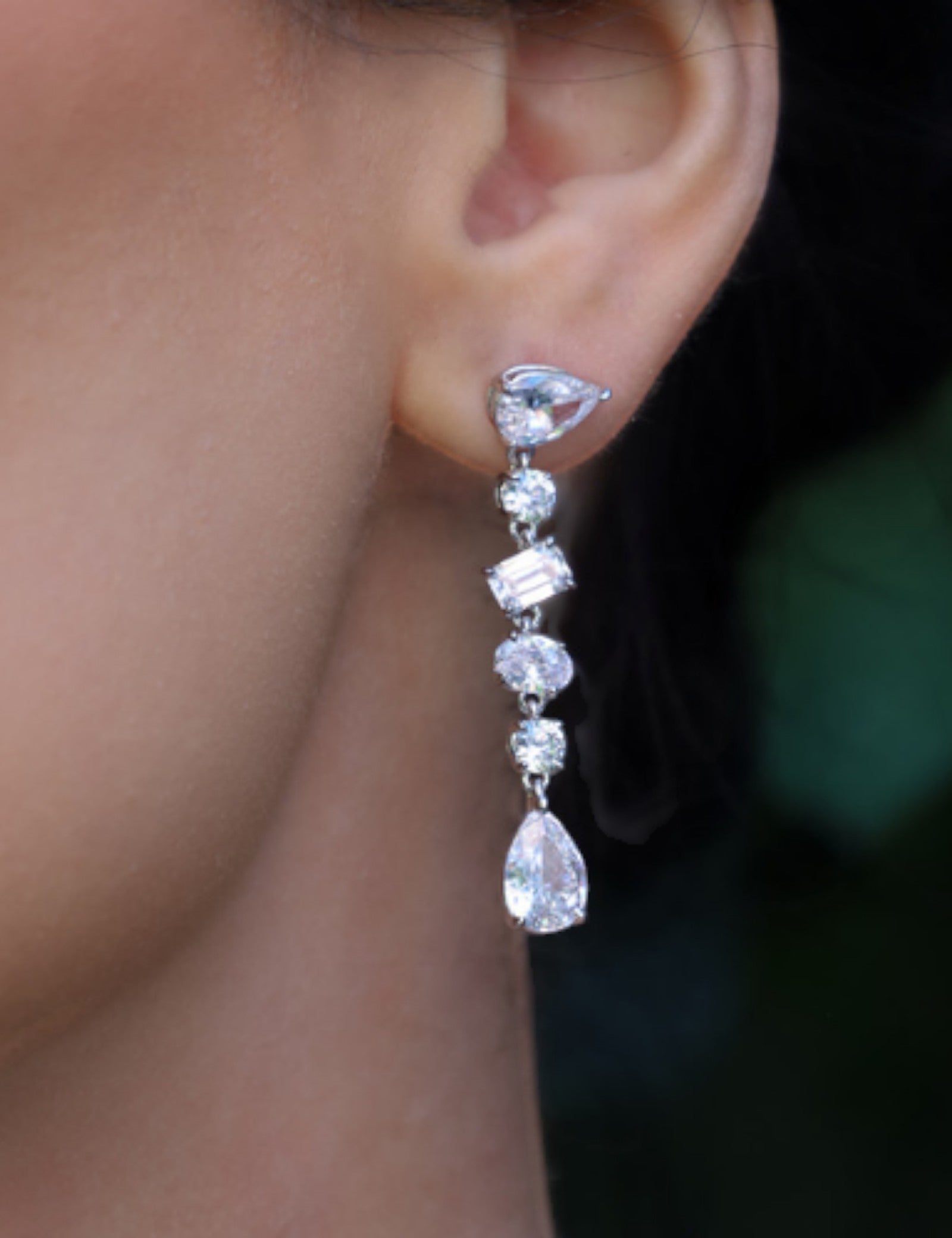 Multi Shape Drop Earrings (6 TCW)