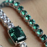 Emerald 3 Prong Tennis Bracelet (5.85 TCW)