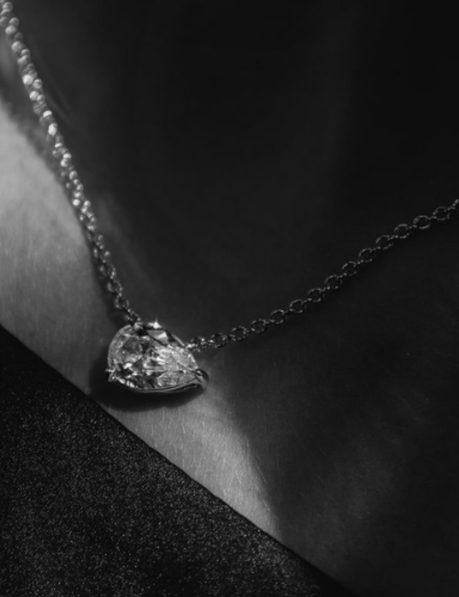 East West Pear Shape Pendant (3 TCW)