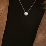 Round Pendant with Side Chain (2.5 TCW)