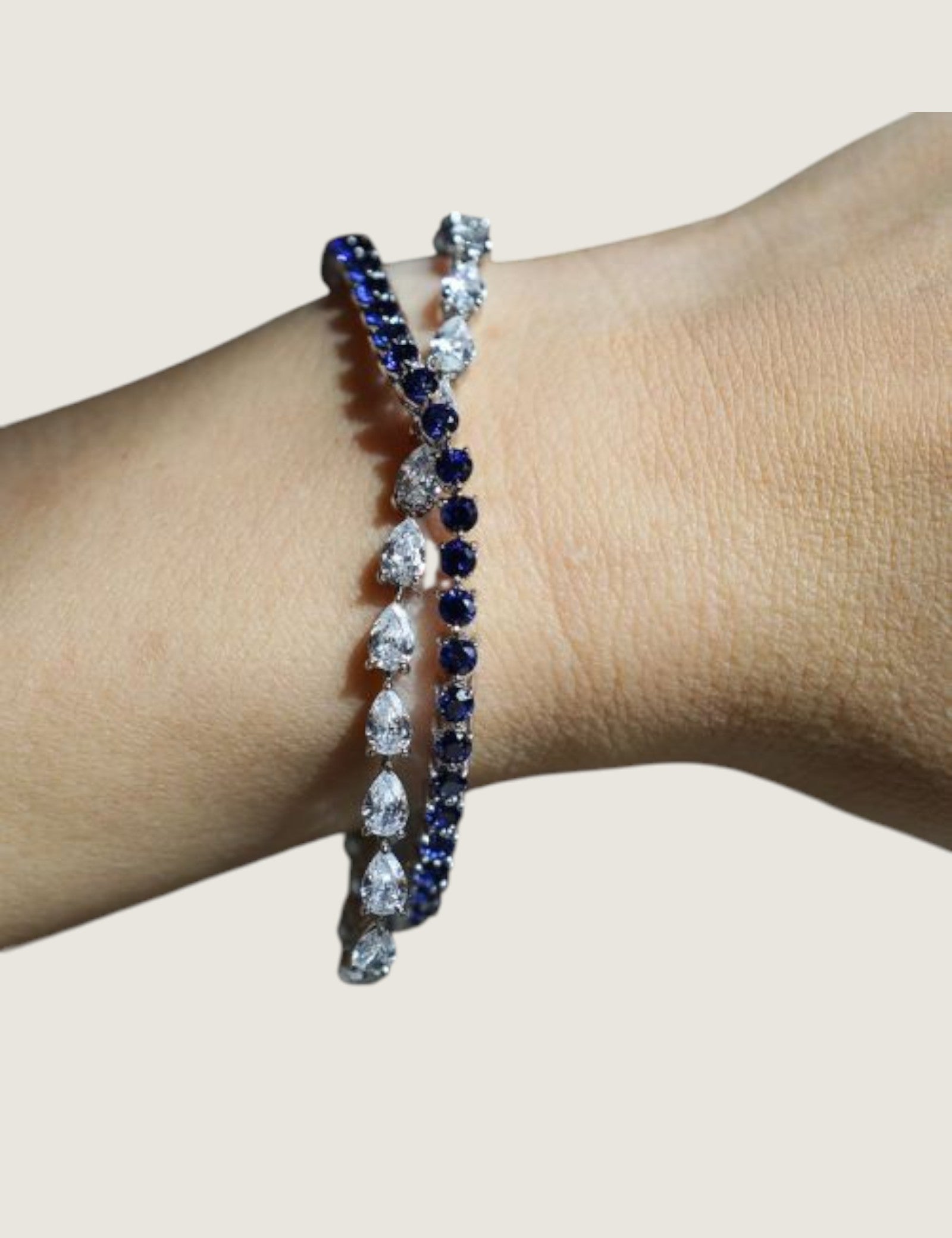 East-West Pear Tennis Bracelet (12.5 TCW)