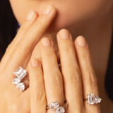 Oval and Pear Bypass Ring (3.5 TCW)