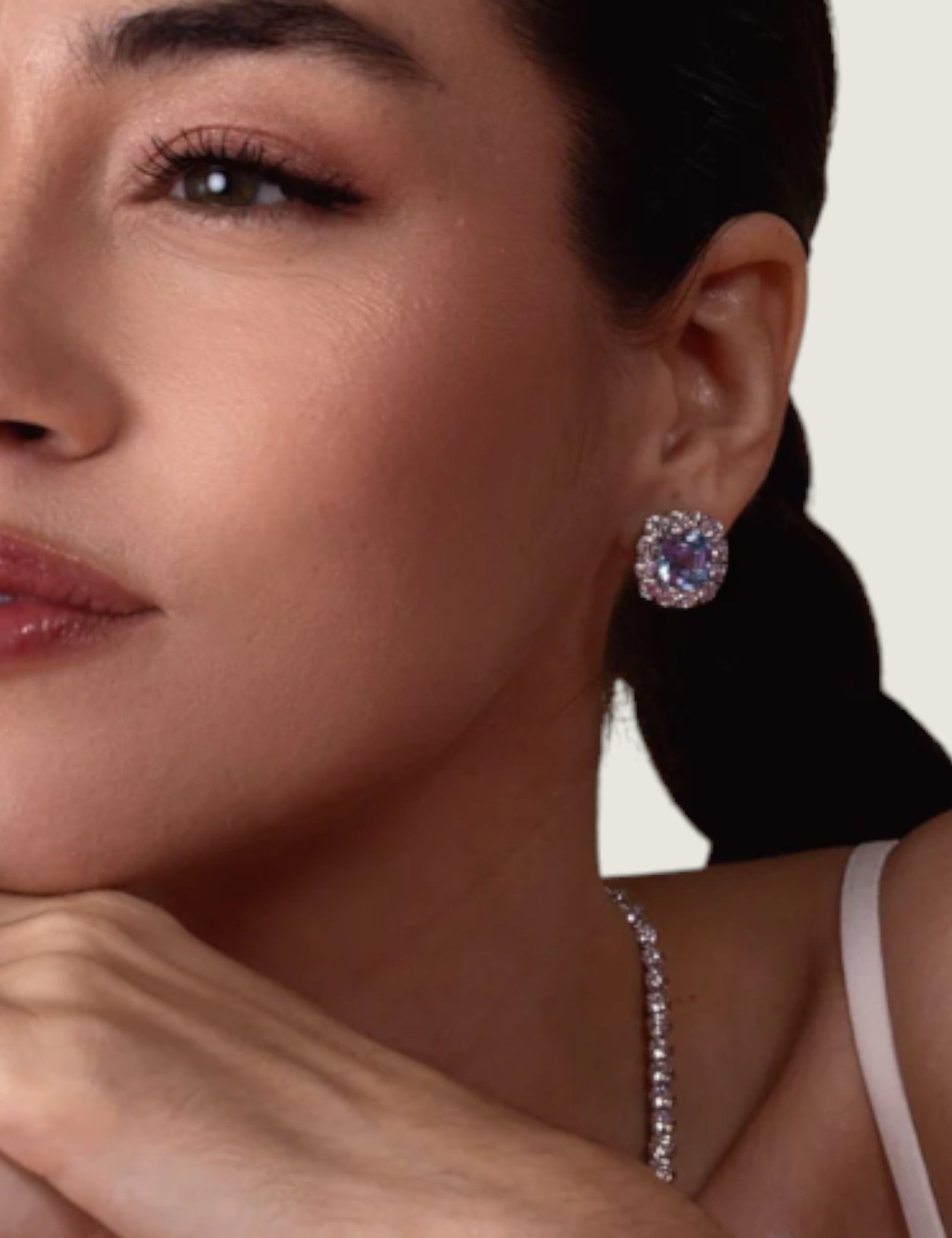 Aquamarine Asscher Halo Earrings (11.8 TCW)