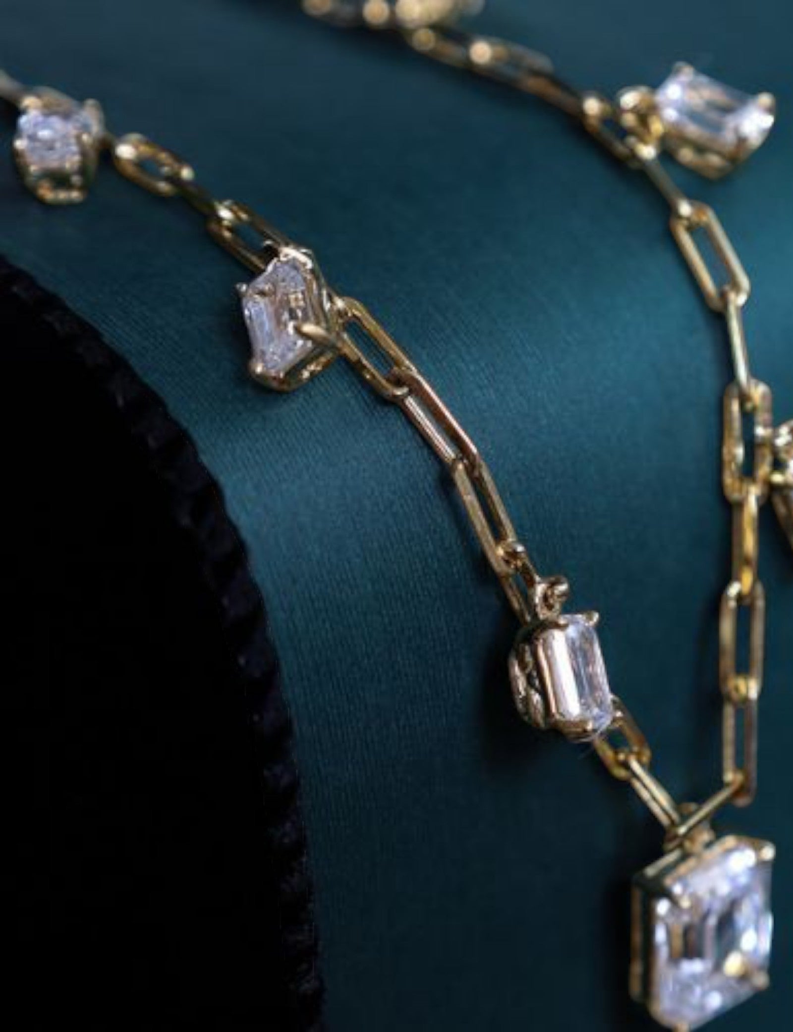 Cascade Emerald-Cut Paperclip Necklace (6.5 TCW)