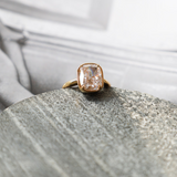 Bezel Set Cushion Cut Ring(7 TCW)
