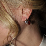Cherry Drop Ruby Earrings