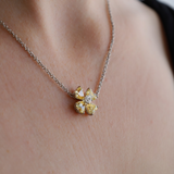 Sunny Clover Pendant Necklace