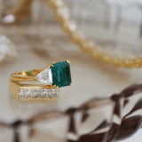 5CT SQUARE WITH TRILLIONS F883-EM-CZ