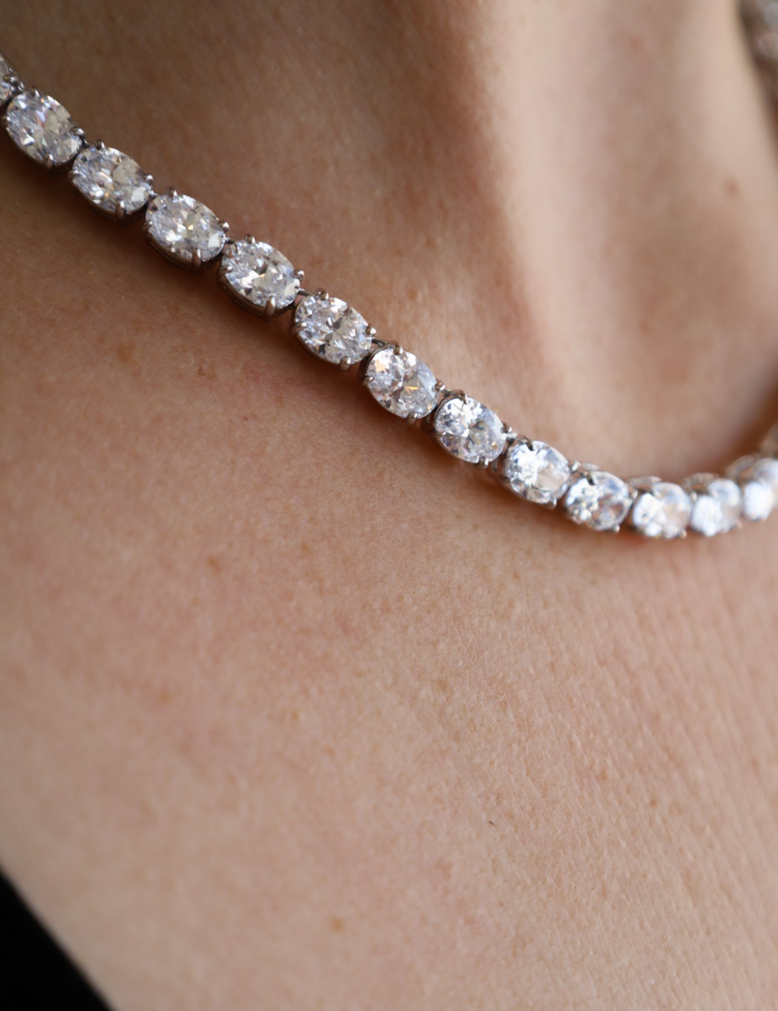 The Opulent Oval Tennis Necklace