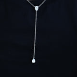 Pear Drop Lariat Necklace