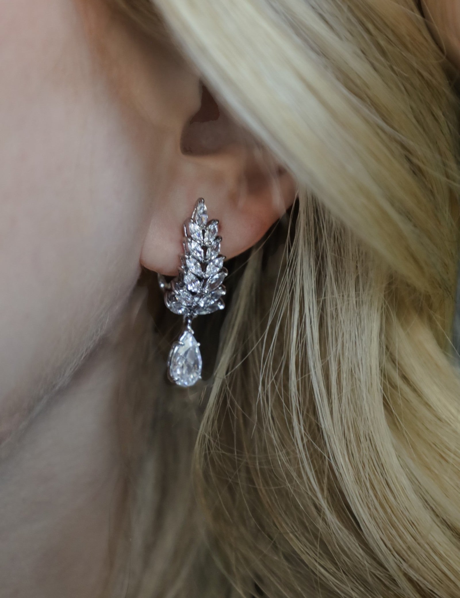 Flawless Fern Cluster Drop Earrings