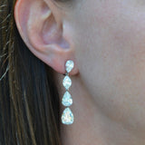 Grand Cascade Pear Drop Earrings (21.5 TCW)