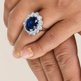 12ct Sapphire Cocktail Ring