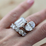 7CT(13.5 x 10) TRADITIONAL EMERALD CUT SOLITAIRE RING