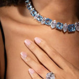 17.5  X 12.5 OVAL RING WITH TRAPAZOID SIDES F1203-CZ-14K