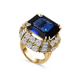 XL Sapphire Cocktail Ring-F1512-SAP/CZ/14KT