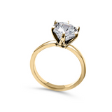2.5 TCW Solitaire Ring in 6 Prong Basket