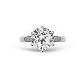 2.5 TCW Solitaire Ring in 6 Prong Basket