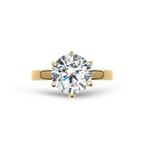 2.5 TCW Solitaire Ring in 6 Prong Basket