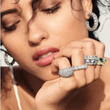 Emerald Cut 6TDW Eternity Band