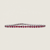 Ruby 3 Prong Tennis Bracelet (5.85 TCW)