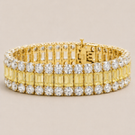 The Canary Riviera Statement Bracelet - Fantasia by DeSerio