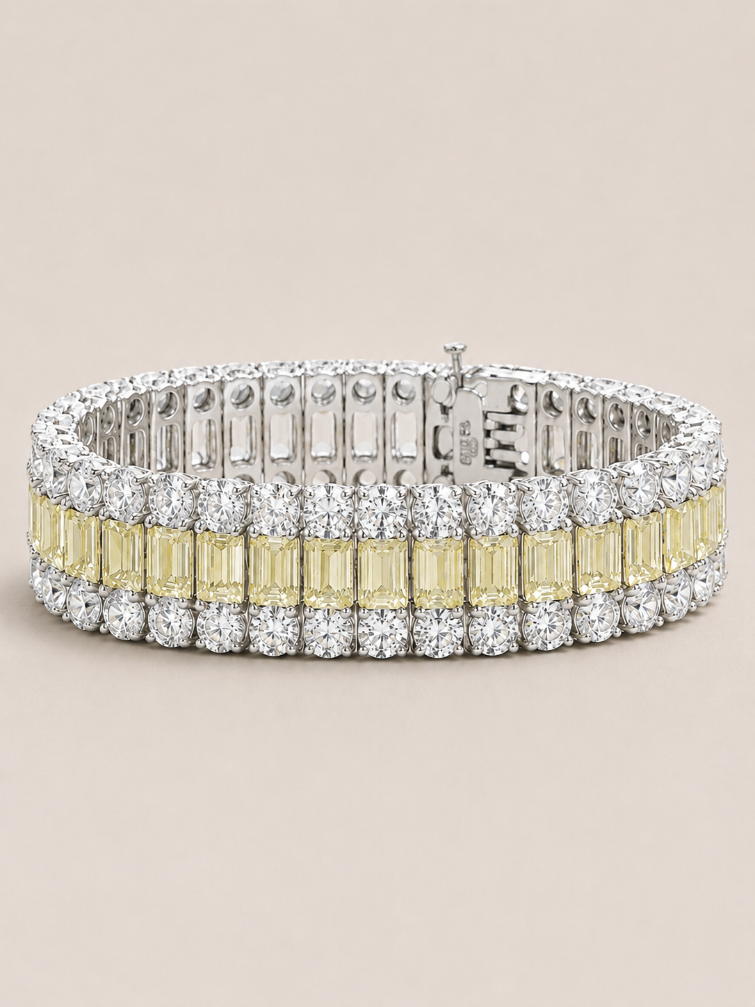 The Canary Riviera Statement Bracelet - Fantasia by DeSerio