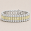 The Canary Riviera Statement Bracelet - Fantasia by DeSerio