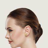 Canary Butterfly Stud Earrings (5.5 TCW)