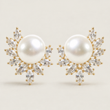 Marquise & Pearl Statement Earrings (6.00 TCW)