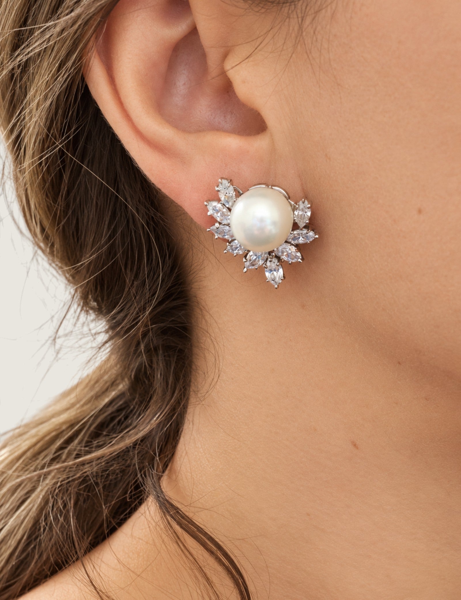 Marquise & Pearl Statement Earrings (6.00 TCW)