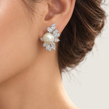Marquise Fan Pearl Earrings (8.80 TCW)