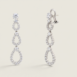 Triple Pear Pavé Drop Earrings  | Modern Diamond