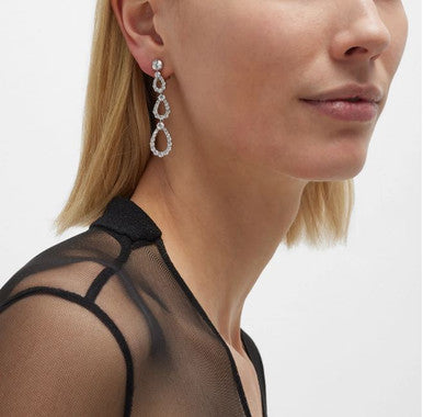 THREE TIERED DROP EARRING