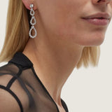 THREE TIERED DROP EARRING