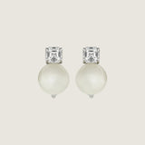 Pearl and Asscher Studs (2.5 TCW)