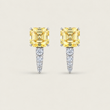 Canary Emerald-Cut Huggie Earrings (8 TCW)