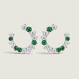 Emerald Confetti Swirl Earrings (3.25 TCW)