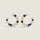 Sapphire Confetti Swirl Earrings (3.25 TCW)