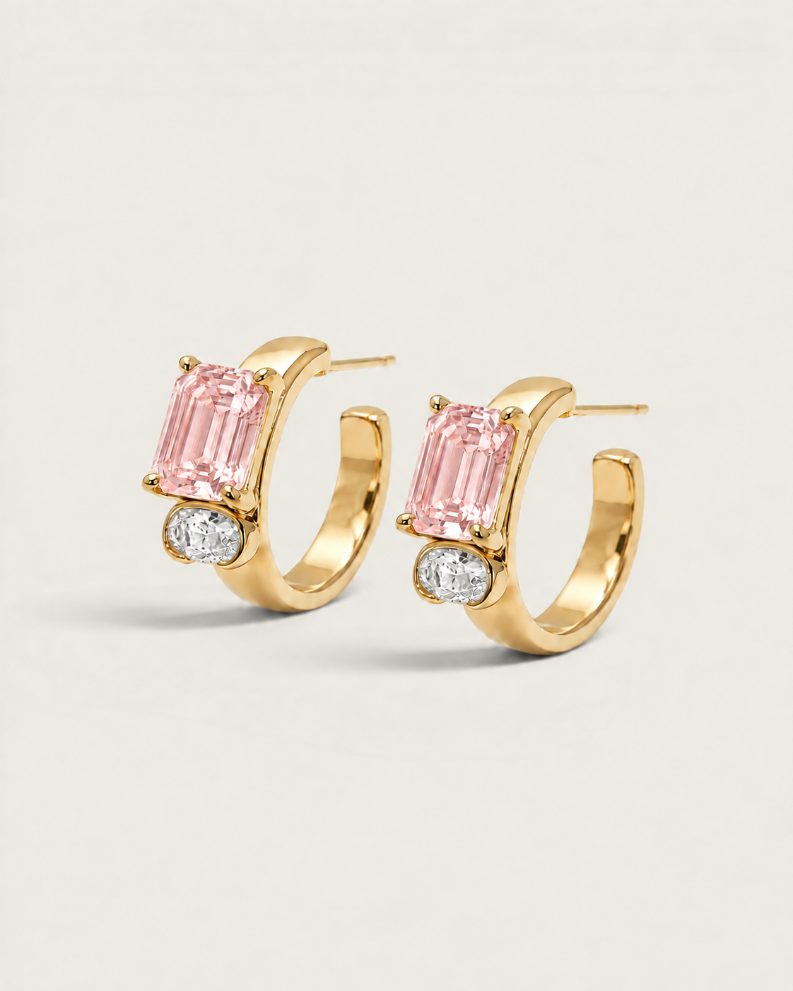 The Harmony Blush Hoop Earrings