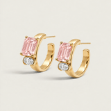 The Harmony Blush Hoop Earrings