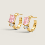 The Harmony Blush Hoop Earrings