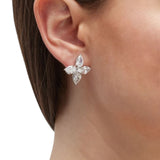 Flower Button Earrings (9.5 TCW)