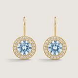 Aquamarine Antique Drop Earrings (6.5 TCW)