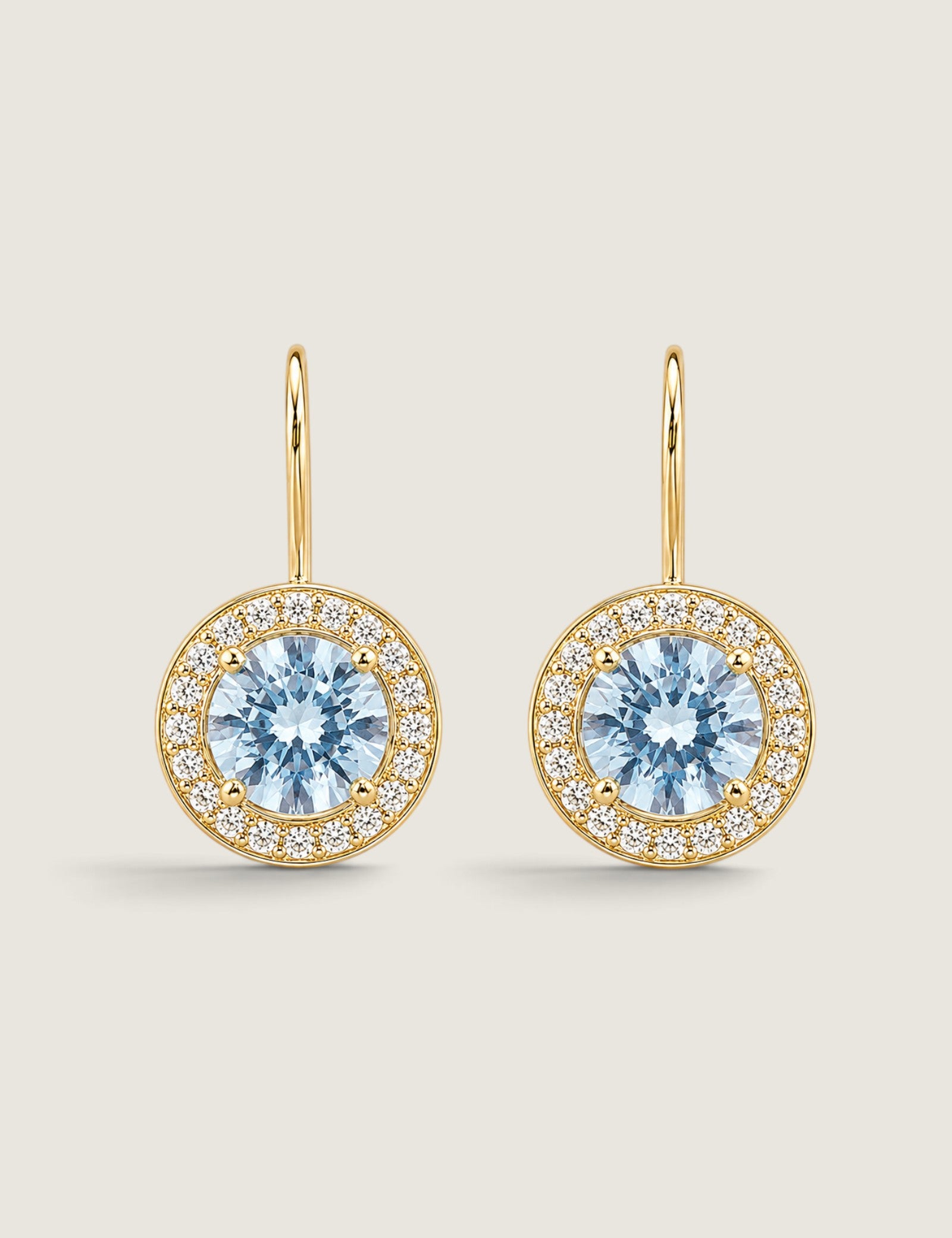 Aquamarine Antique Drop Earrings (6.5 TCW)