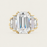 Emerald Cut Step Baguette Ring (9.5 TCW)